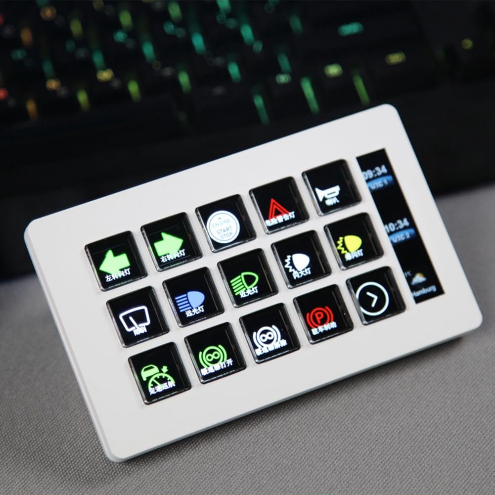 Amazon | Webolu ストリームデッキ ビジュアルキーボード LCD ボタン 
