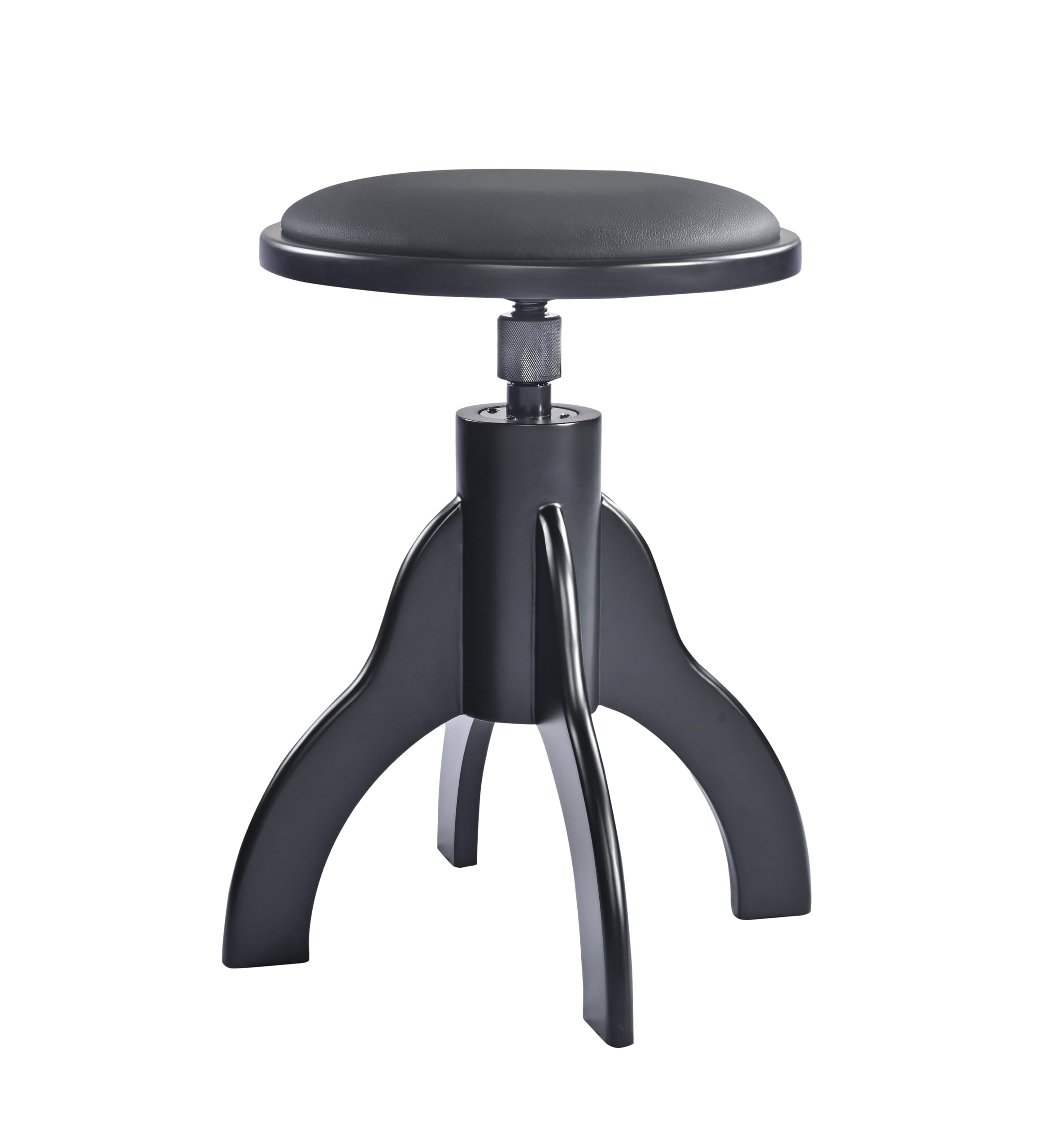 K&M 13850 - Sgabello per pianoforte, regolabile in altezza, con seduta in ecopelle, ergonomico, imbottito per pianoforte e tastiera