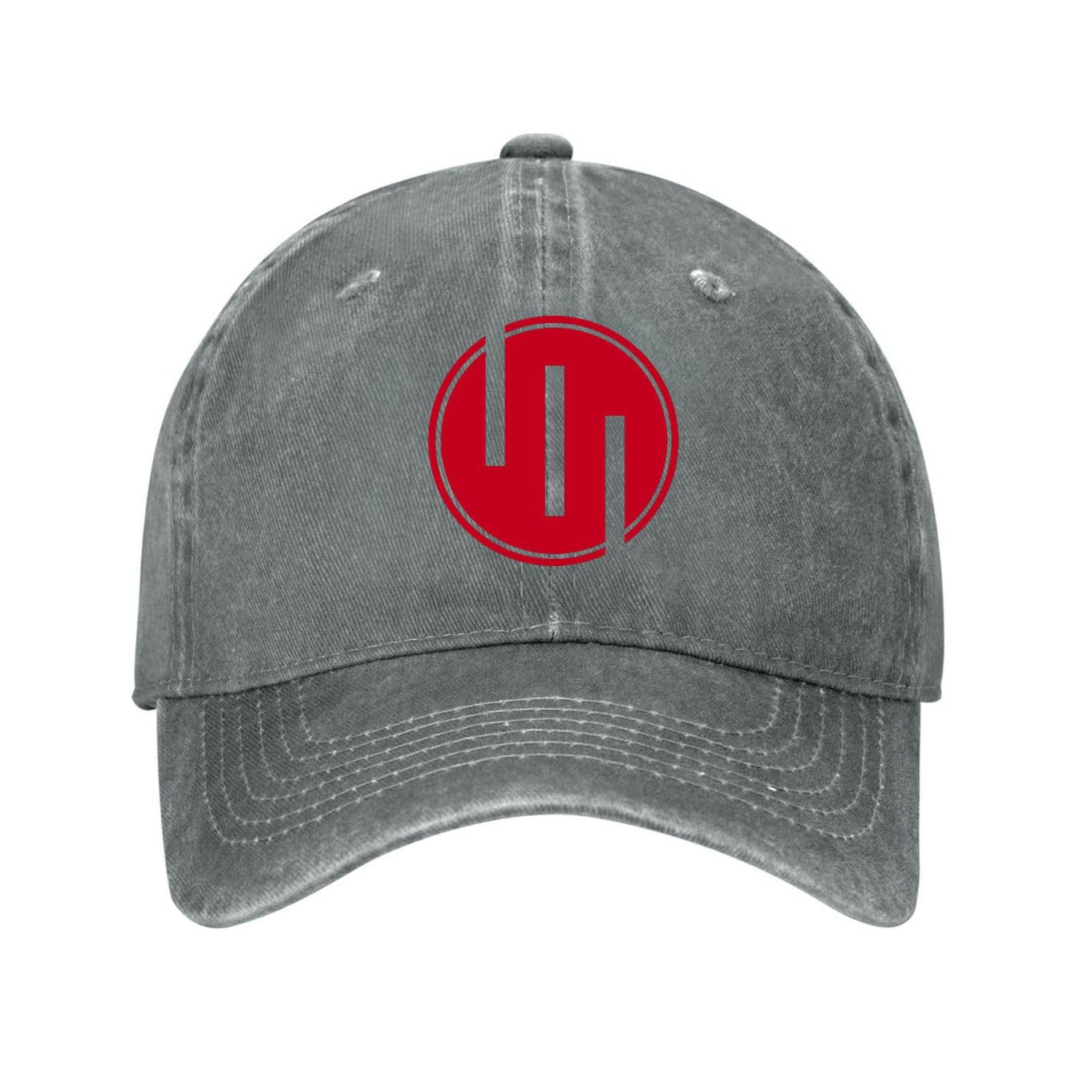 Kciutud Invincible Viltrumite Empire Gray Washed Denim Baseball Cap Adjustable Vintage Distressed Dad Hat Men Women Retro Soft Cotton Size is: One Size