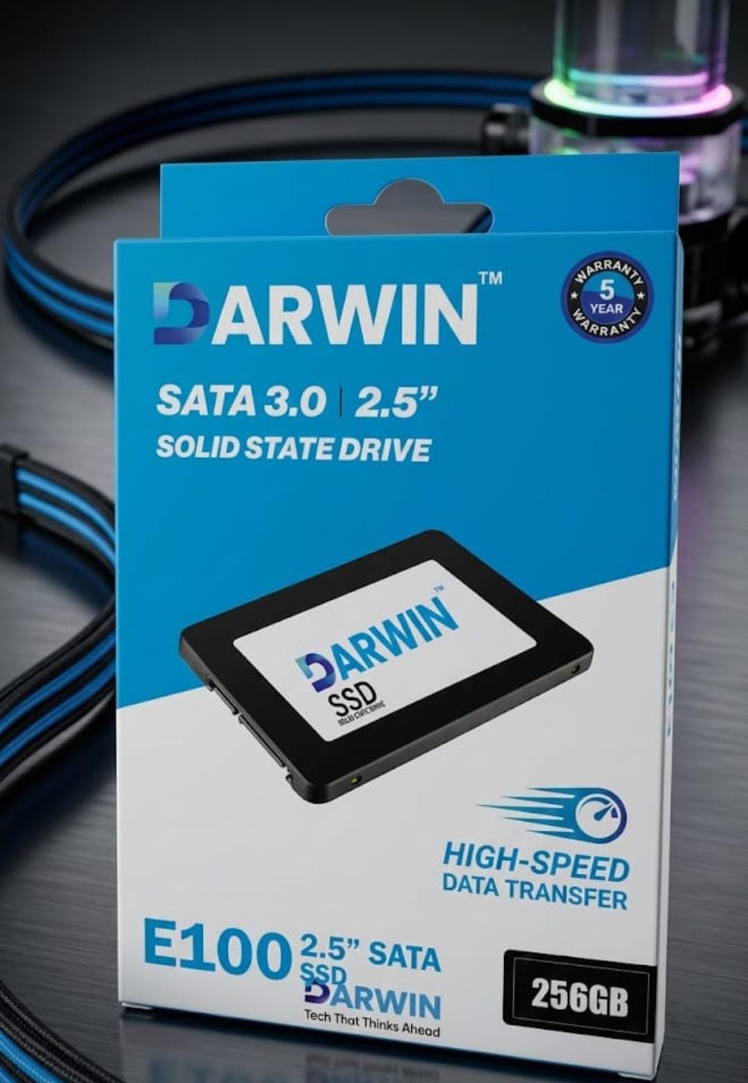 DARWIN E100 256GB SATA 3.0 | 2.5" Internal SSD |Solid State Drive | High-Speed Data Transfer | 5-Year Warranty | for Laptop & Desktop-picture-16