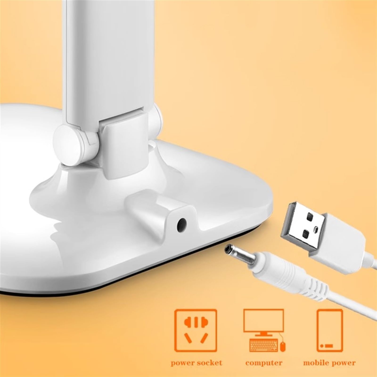 lampe de bureau Lampe de bureau, lampe de bureau LED rechargeable, lampe de lecture pliable blanche avec 3 modes d'éclairage et gradation en continu, commande tactile lampe de lecture ( Color : 2000mA
