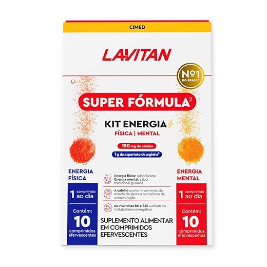 LAVITAN Kit Super Fórmula Vitamina Energia Física e Mental