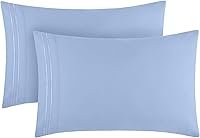 Vista 47 de Mellanni Fundas de almohada – Fundas de almohada lujosas, extrasuaves, refrescantes – 2 PC Colección Iconic Fundas de almohada – Cierre de sobre