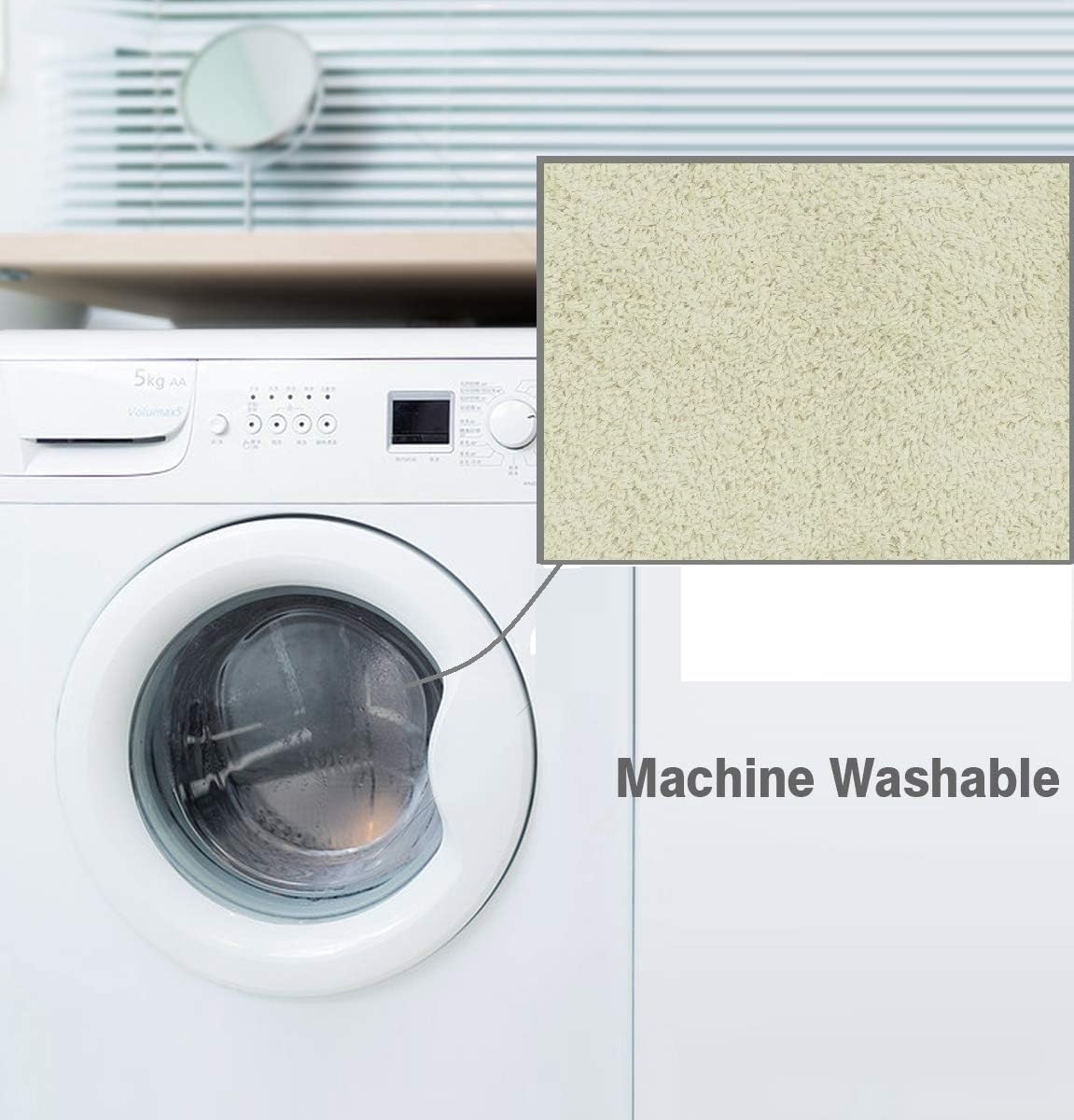Daniel's Bath 3 Piece Bath Set with 20'' x 31'' Bath Mat, 20'' x 20'' Contour Mat & 18'' x 18.5'' Lid, Beige