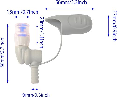 Miniatura 15 de Hydration Bladder Bite Valve Replacement Mouthpiece Fit for Any Water Backpack and Most Brands, with Manual Switch Valve