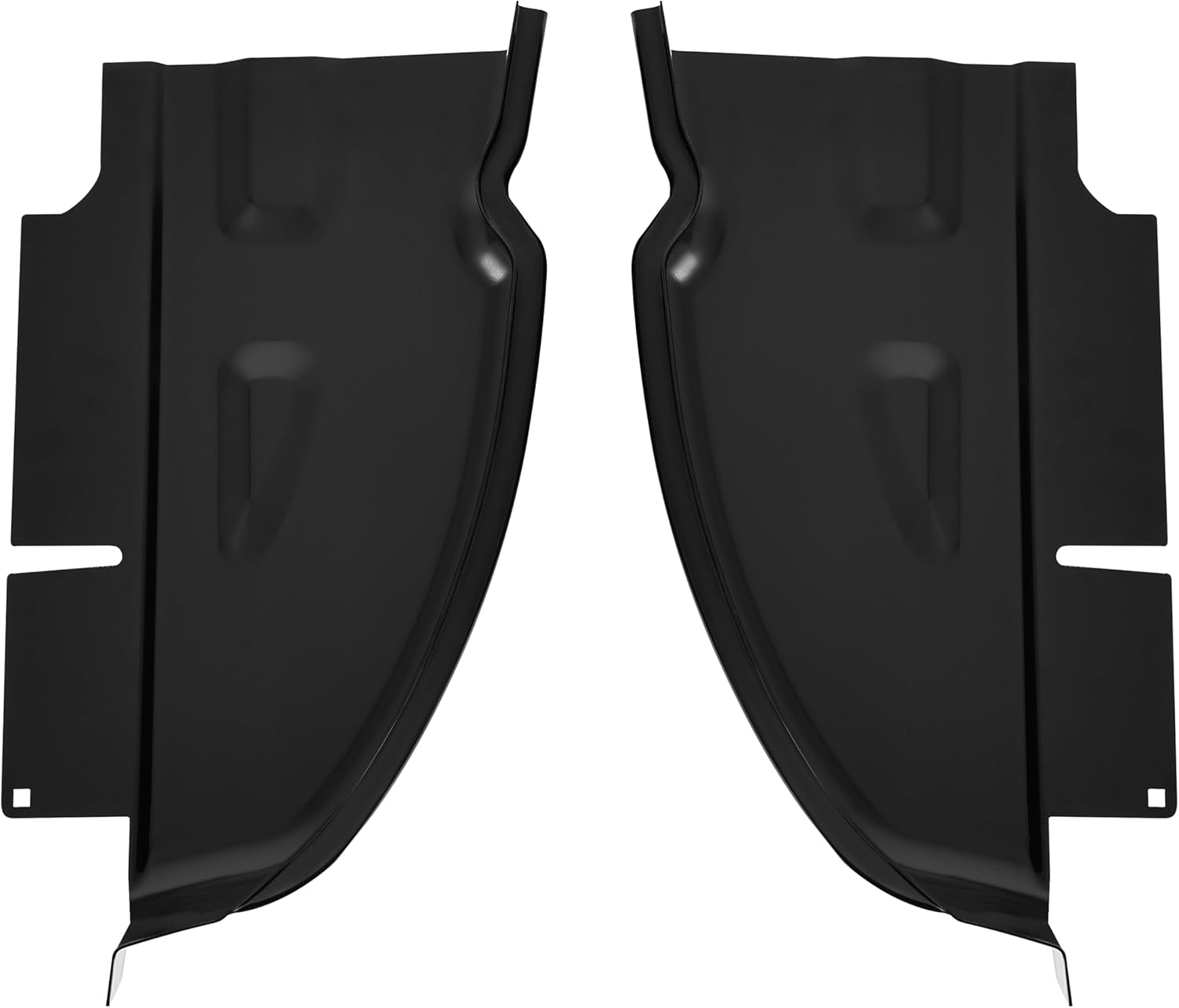 KUAFU Cab Corners Compatible with 2002-2008 Dodge Ram 1500 2500 3500 4 Door Quad Club Cab Rust Repair Panel Steel Electrophoresis Black (Pair)