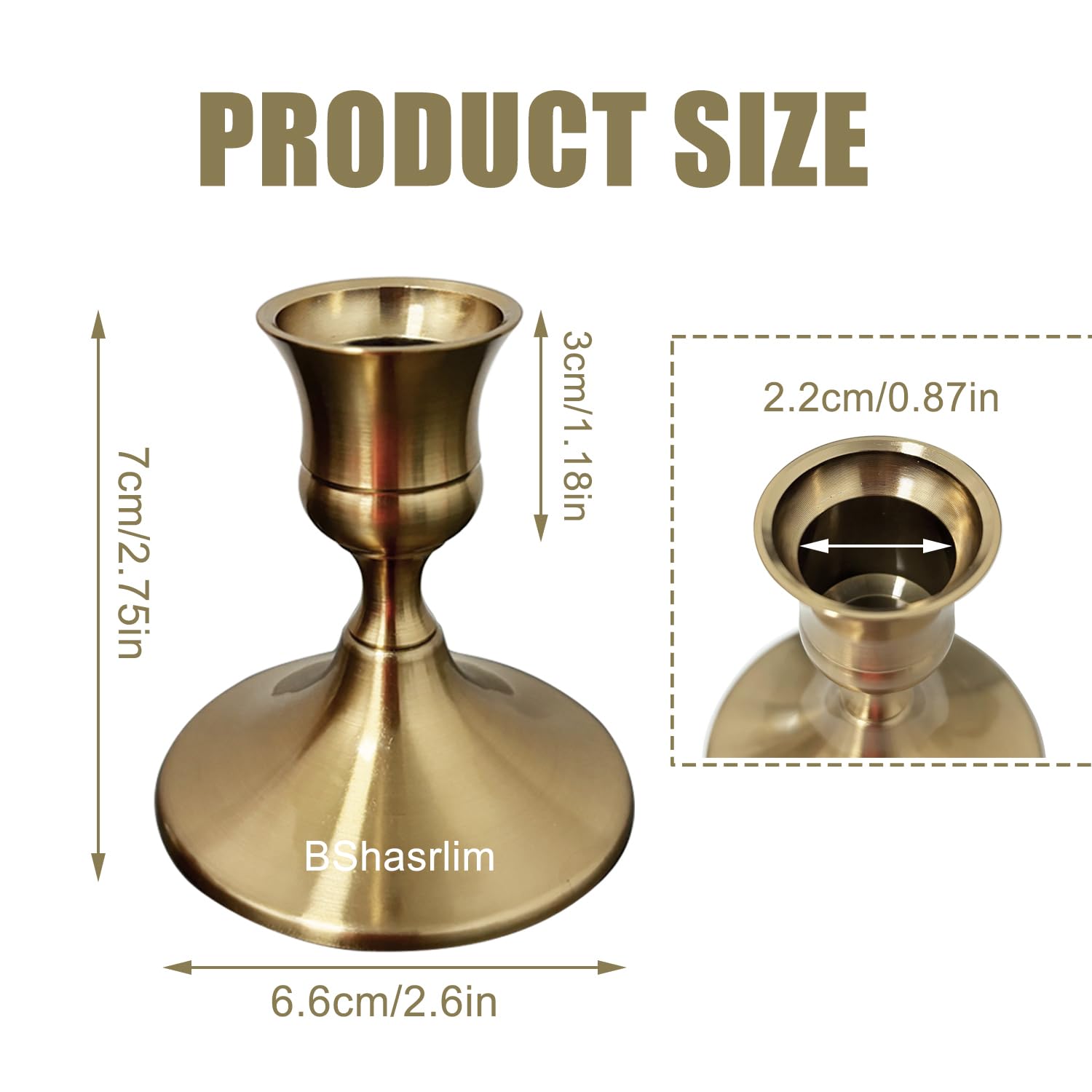 12pcs Candlestick Holders Taper Set Gold Candle Holder Candle Stick Table Bulk Decoration Centerpiece for Home Decor, Wedding, Dinning, Party, Anniversary,Christmas