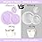 Liacere 350PCS Purple Plastic Plates - Disposable Light Purple and Gold Plates 50guest Baroque Plastic Dinnerware include 100Plates,50Pack Pre Rolled Napkins with Silverware 50Cups for Valentines Day