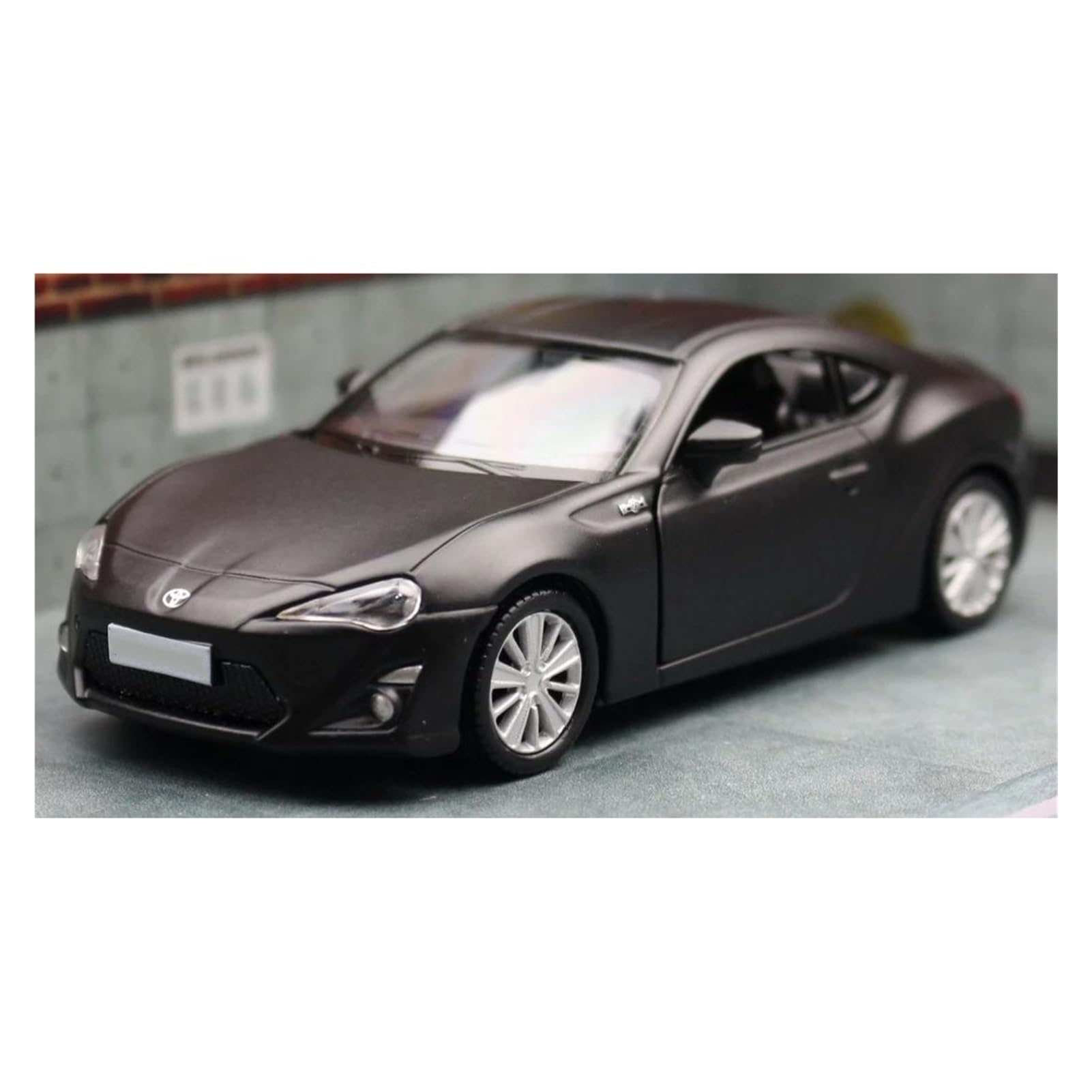 Scale car Model 1/36 for GT 86 Scion FR-S Car Model Diecast Metal Miniature Vehicle Decorative Craft Suitable for Decoration(Black)
