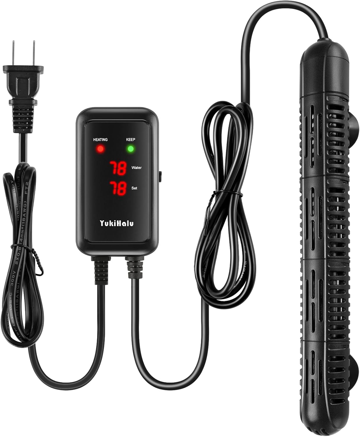 YukiHalu Aquarium Heater 50/100/200/300/500W with