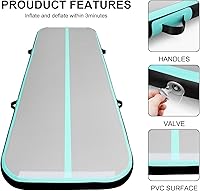 Vista 4 de EDOSTORY Inflatable Air Gymnastics Mat 10ft/13ft/16ft/20ft Training Mats 4 inches thick Gymnastics Tracks for Home/Training/Cheerleading/Yoga/Water