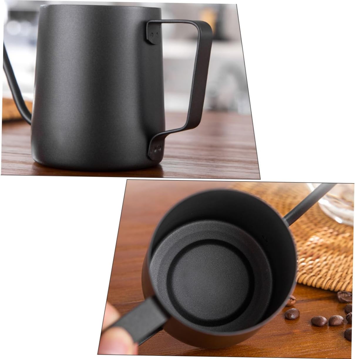Stainless Steel Coffee Kettle Hand Pour Pot with Ergonomic Heat-resistant Handle Streamlined Spout for Home Brewing High Temperature and Corrosion Resistant
