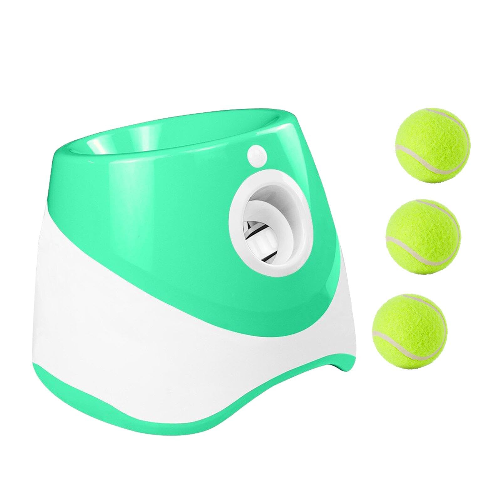 Colcolo Distributeur de balles pour Chiens, Jouet interactif pour Chiens de Taille Moyenne et Petite, Vert