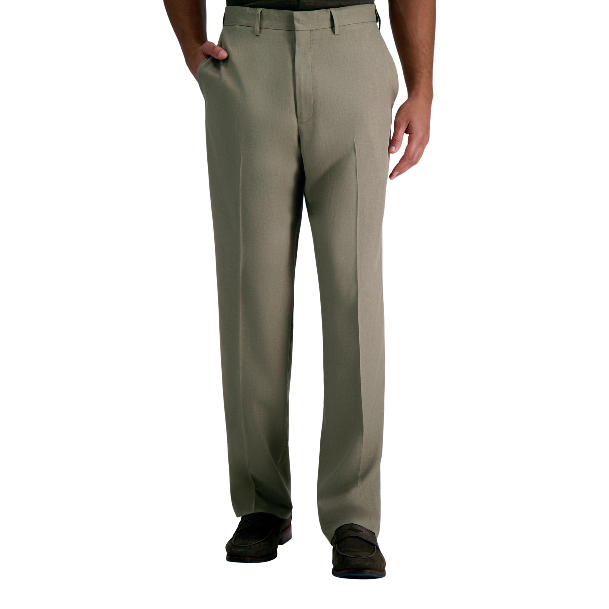Haggar Mens Premium Comfort Dress Pant-Straight Fit Flat Front Regular and Big Tall Sizes