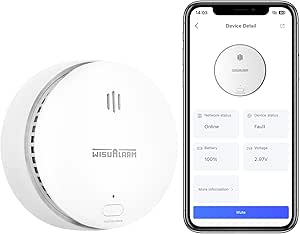 Rilevatore Fumo WiFi Intelligente Con App - Allarme 85 DB, Batteria Sostituibile, EN14604 - Foto 4