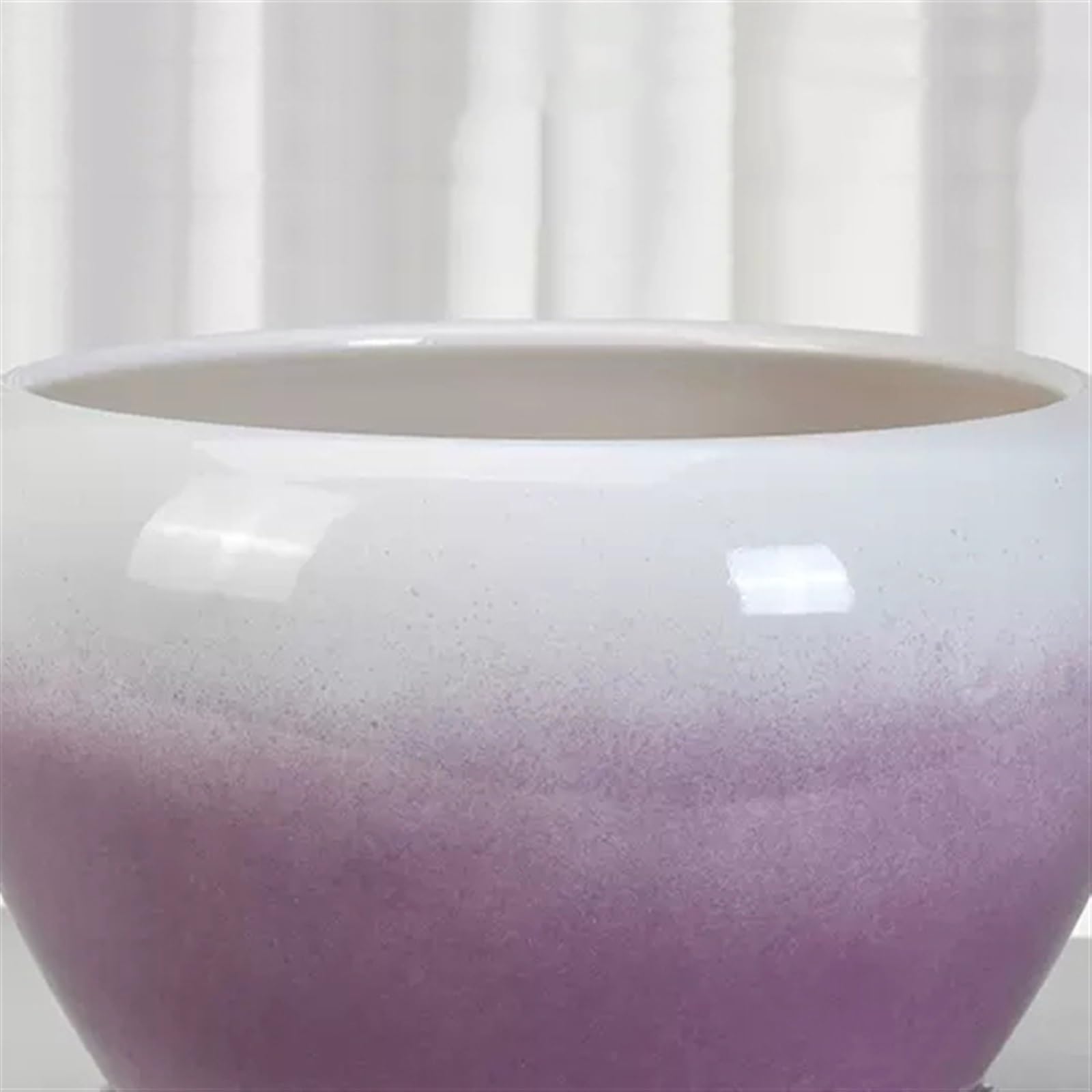 Duże ceramiczne doniczki na kwiaty z tacą urocze okrągłe doniczki do sukulentów i ogrodnictwa wewnątrz na zewnątrz (zielone bardzo duże) idealne do dekoracji domu i patio