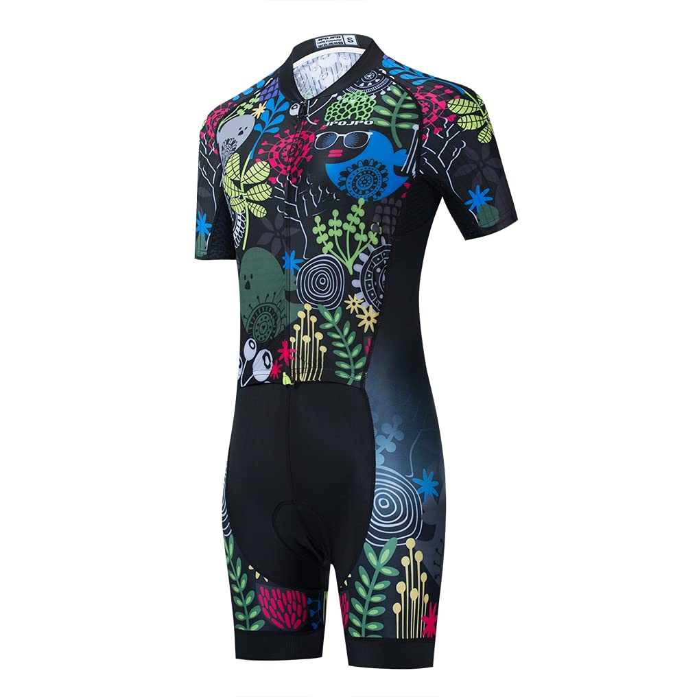 weimostar Combinaison de triathlon pour femme - Maillot de cyclisme rembourré une pièce