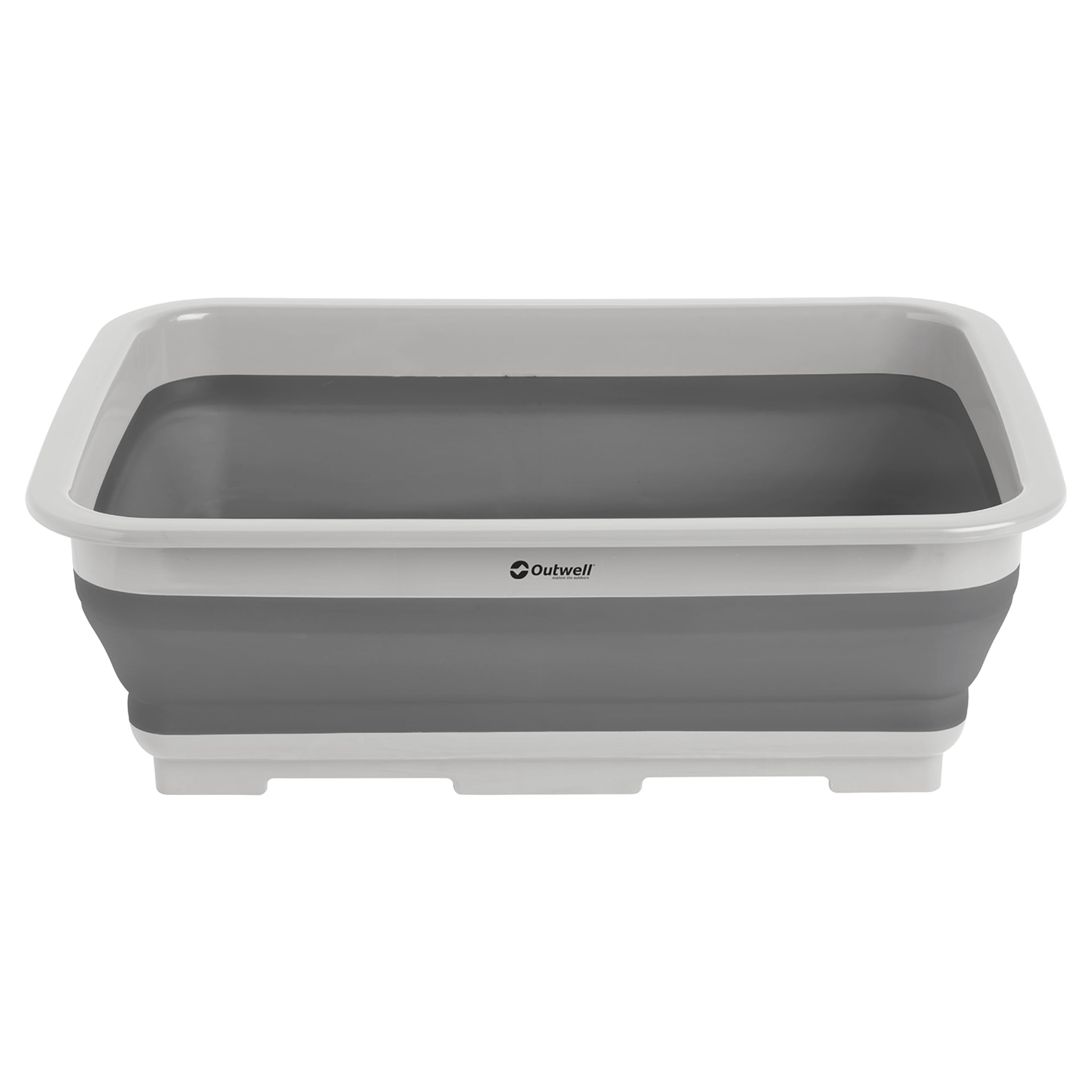 Outwell 10L Collaps Washing Up Bowl | Collapsible Compact Dish Tub for Kitchen, Camping & Caravans | Durable Collapsible Laundry Basin, Space-Saving Design (Grey Mist)