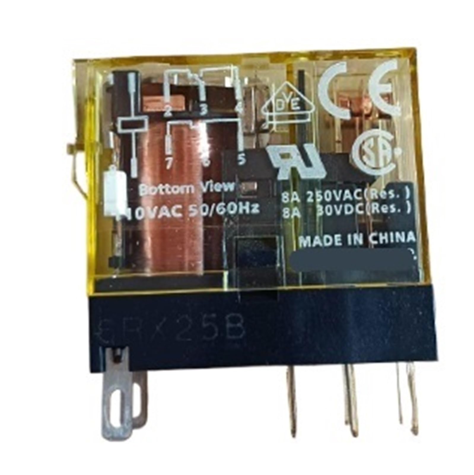5pcs relay RJ1S-CL-A110 RJ1S-CL-A24 1 on/off with light 5-pin(RJ1S-CL-A110)
