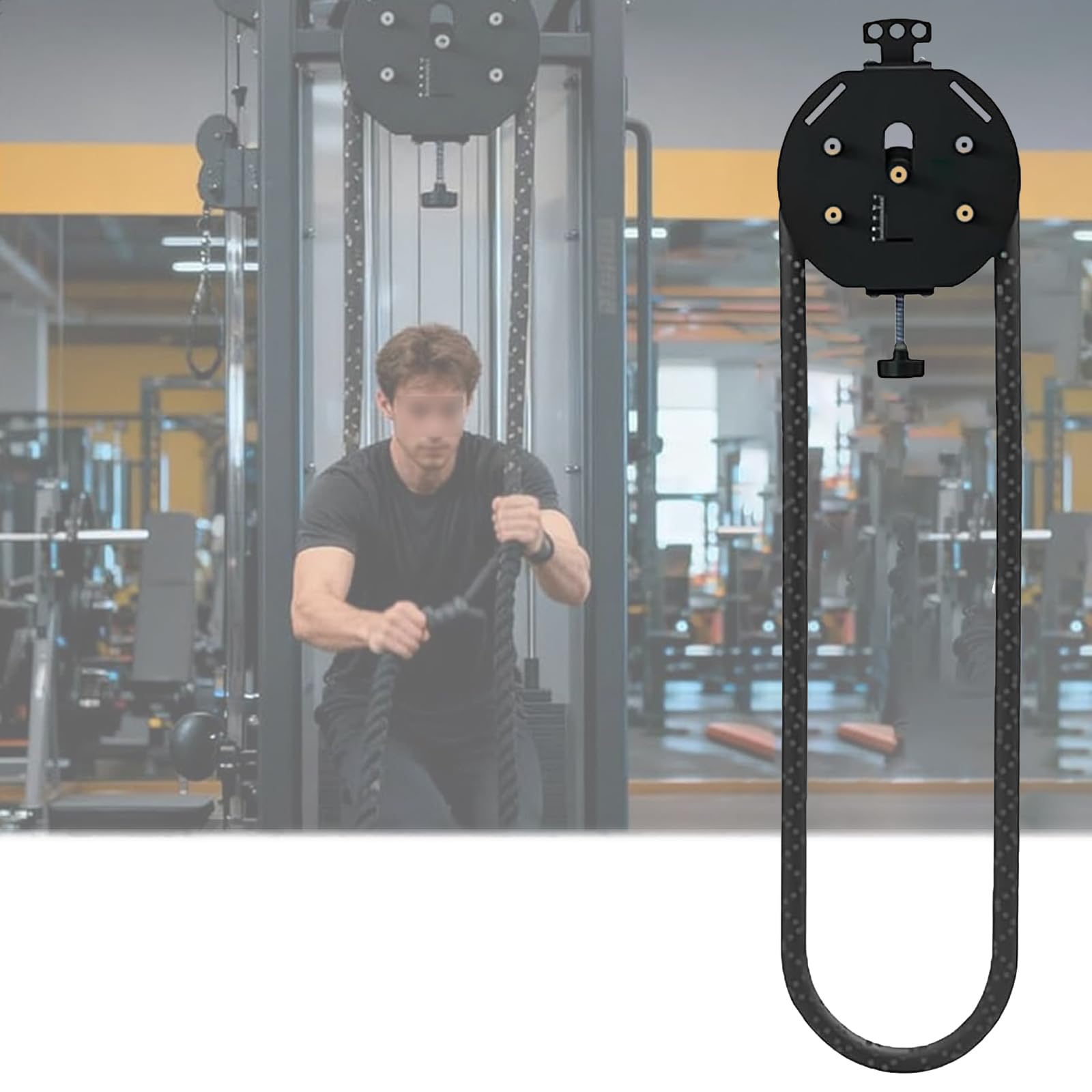 Genérico Entrena Dor De Poleas, Equipo De Gimnasio para Colgar Y Hacer Ejercicio, Sistema De Polea con Cable De Resistencia Ajustable, para Quienes Buscan Un Entrenamiento De Fuerza Progresivo