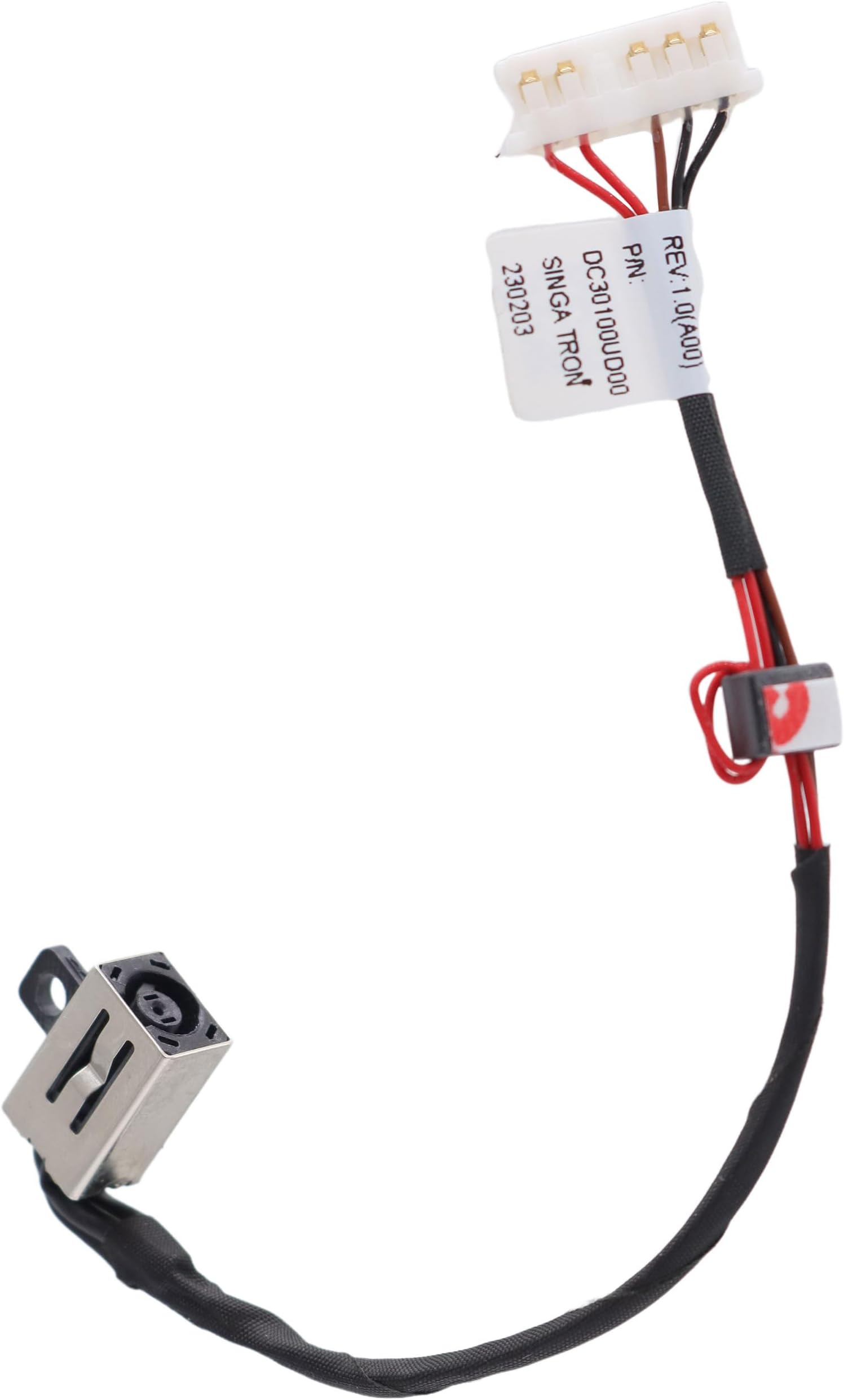 DC Power Jack Harness Replacement for Dell Inspiron 15-5551 5552 5555 5557 5558 5559 14-5451 5458 5459 5455 5452 Vostro 3458 3459 3558 3559 17 5755 0K04T9 KD4T9 DC30100UD00