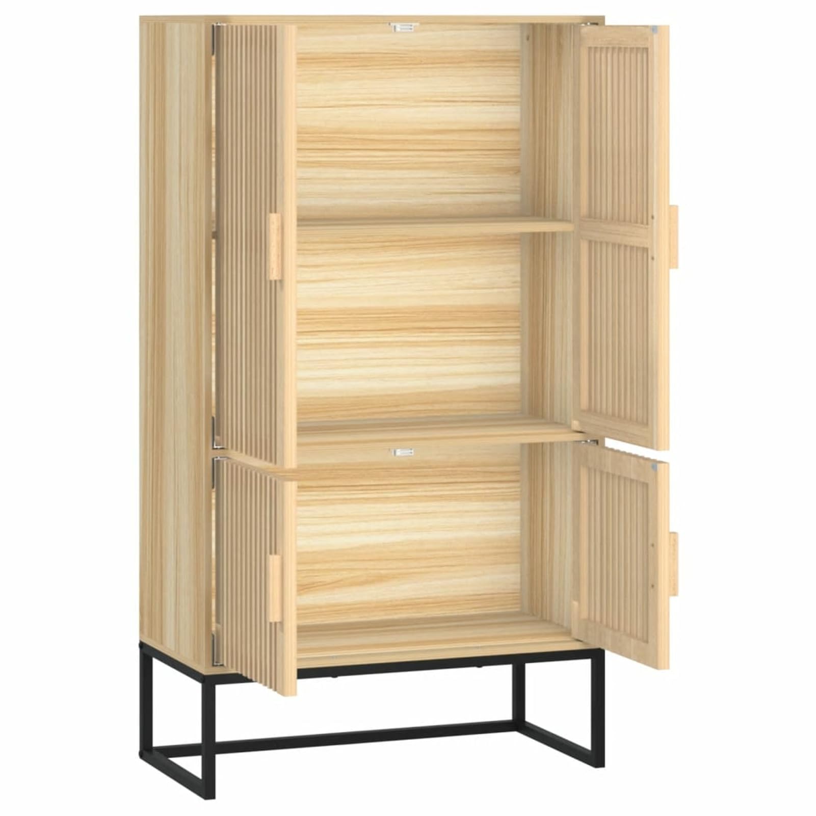 Aparador Alto Madera contrachapada Muebles Salon Mueble Auxiliar salón Mueble aparador Salon 70x35x125 cm