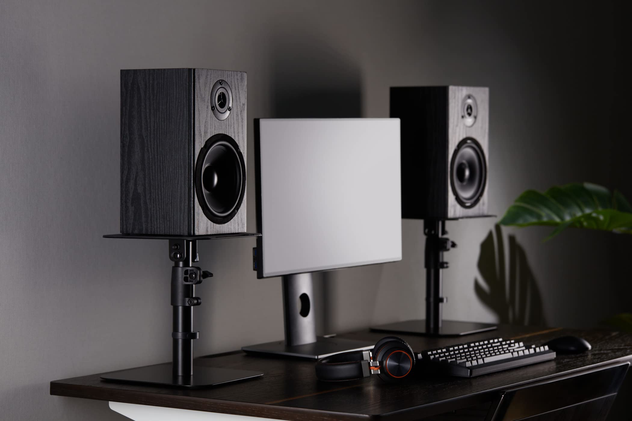 Support d'enceinte pour Bureau ou - Support d'enceinte - Lot de 2 pièces
