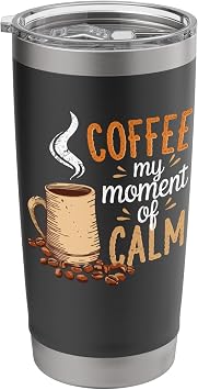 Coffee Cup Barista Beans Caffeine Espresso Brew Stainless Steel Insulated Tumbler