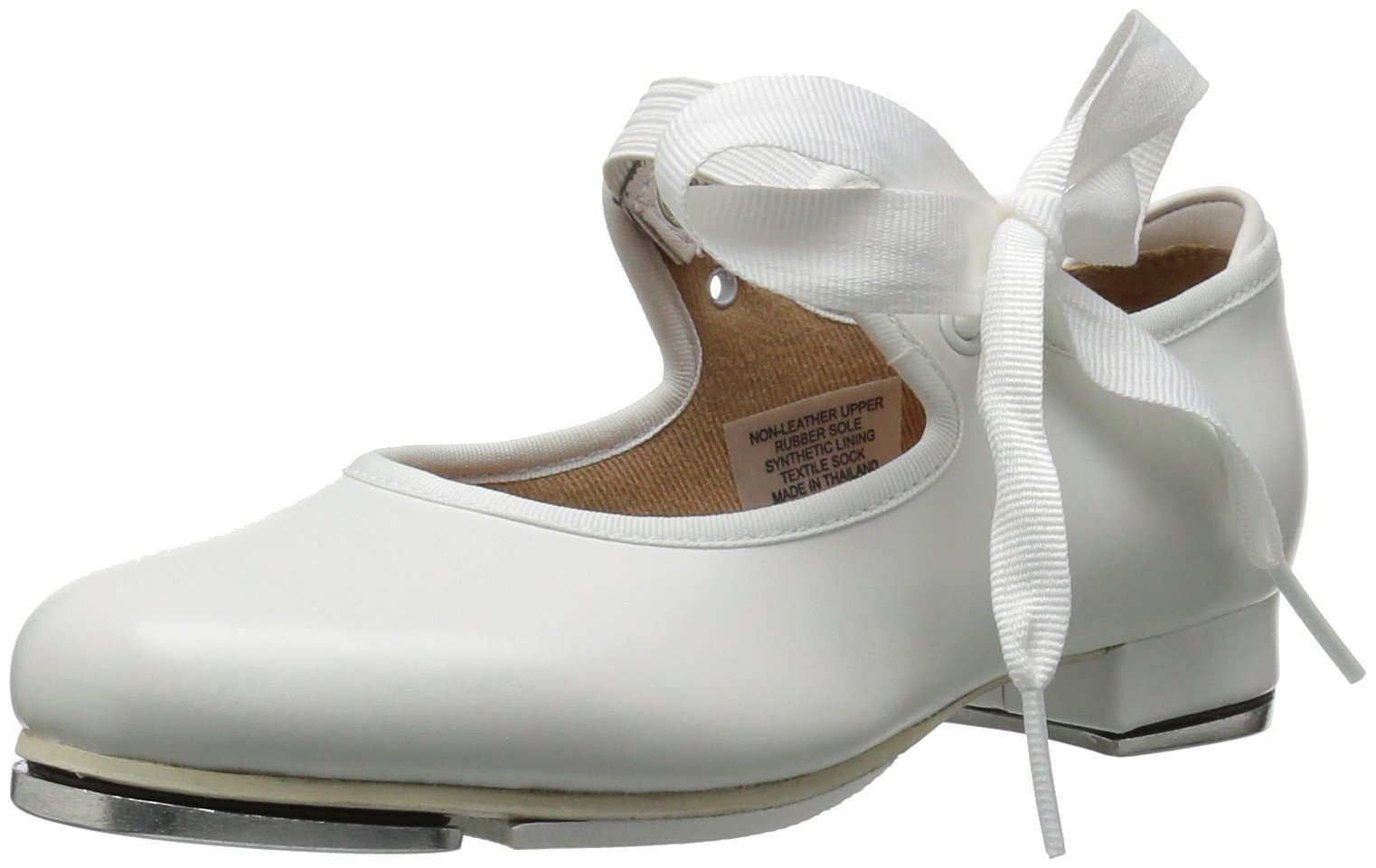 Bloch Girls Annie Tyette Ballet Flat, White, 9.5 Narrow Little Kid