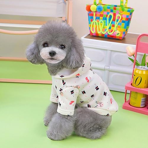 Miniatura 2 de Sudadera de Navidad con capucha para perro, pijamas para cachorros, suéteres para gatos, overoles para perro, chaqueta para perro, abrigo, trajes de