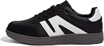 LUCKY STEP Femmes Classique Rétro Gum Sole Mode Sneakers Casual Tennis Skate Shoe véritable cuir marche Chaussures Anti-dérapants