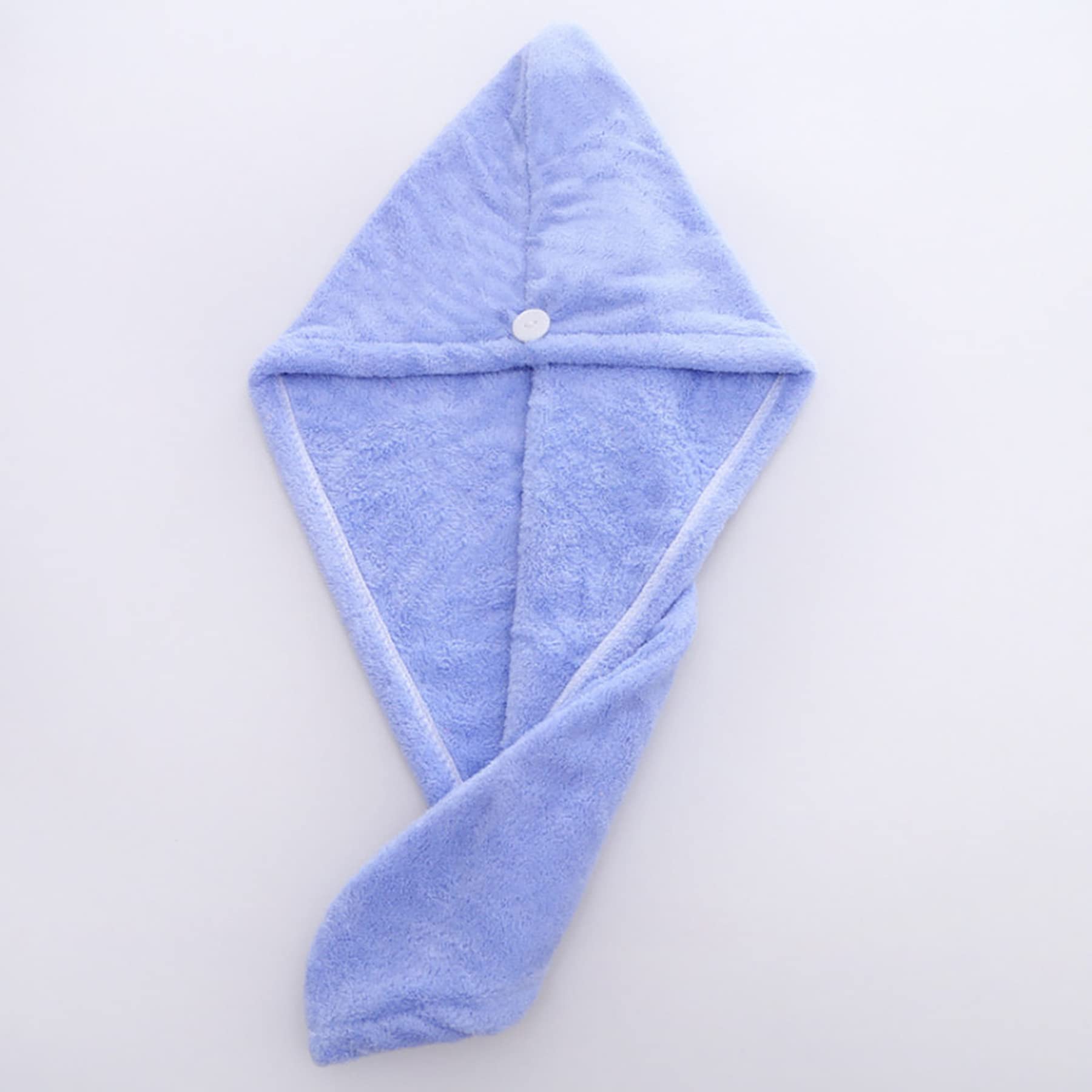 Mirero Blue Microfibre Hair Drying Towel Wrap Super Absorbent Turban Rapid Dry Salon For Wet Curly Long & Thick Hair (Blue)