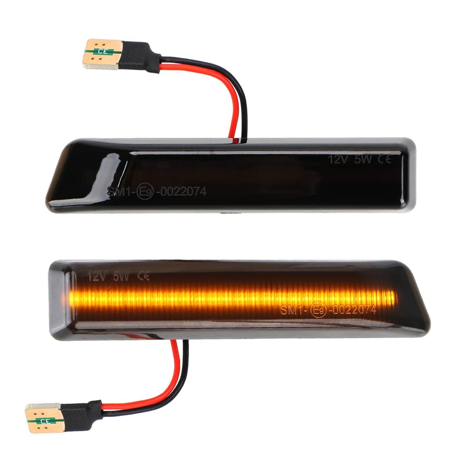 Señal de Giro del Espejo Luz De Marcador Lateral - Dinámica DC 12V Para 3 Luces De Señal De Giro De La Serie E36 X5 E53 M3