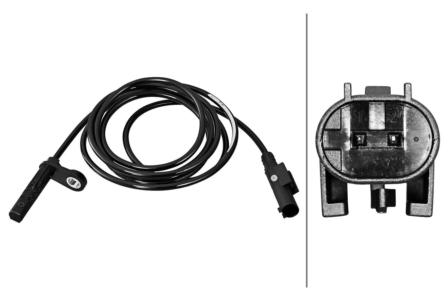 HELLA Raddrehzahlsensor 6PU 358 217-331 - 2-polig Mit 973mm Kabel