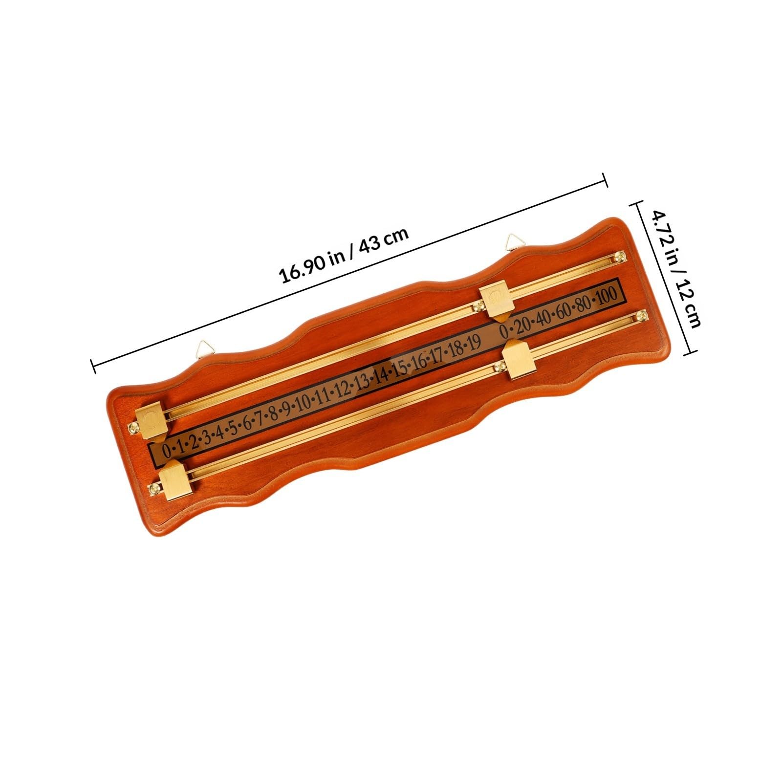 Zerodeko Tabellone Segnapunti da Biliardo Scorekeeper Riutilizzabile Tabellone Segnapunti Snooker 2 Binari Ondulato Pannello in Metallo e Density Board per Tavolo da Snooker e Partite