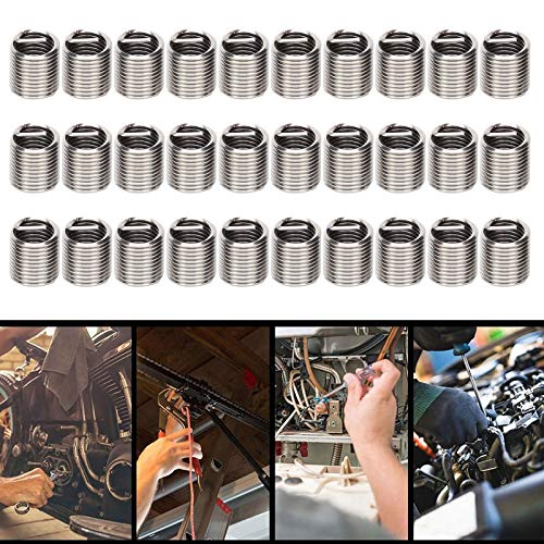 50Pcs Thread Inserts Repair Tool Fastener M7X1 (2D) #TOP5