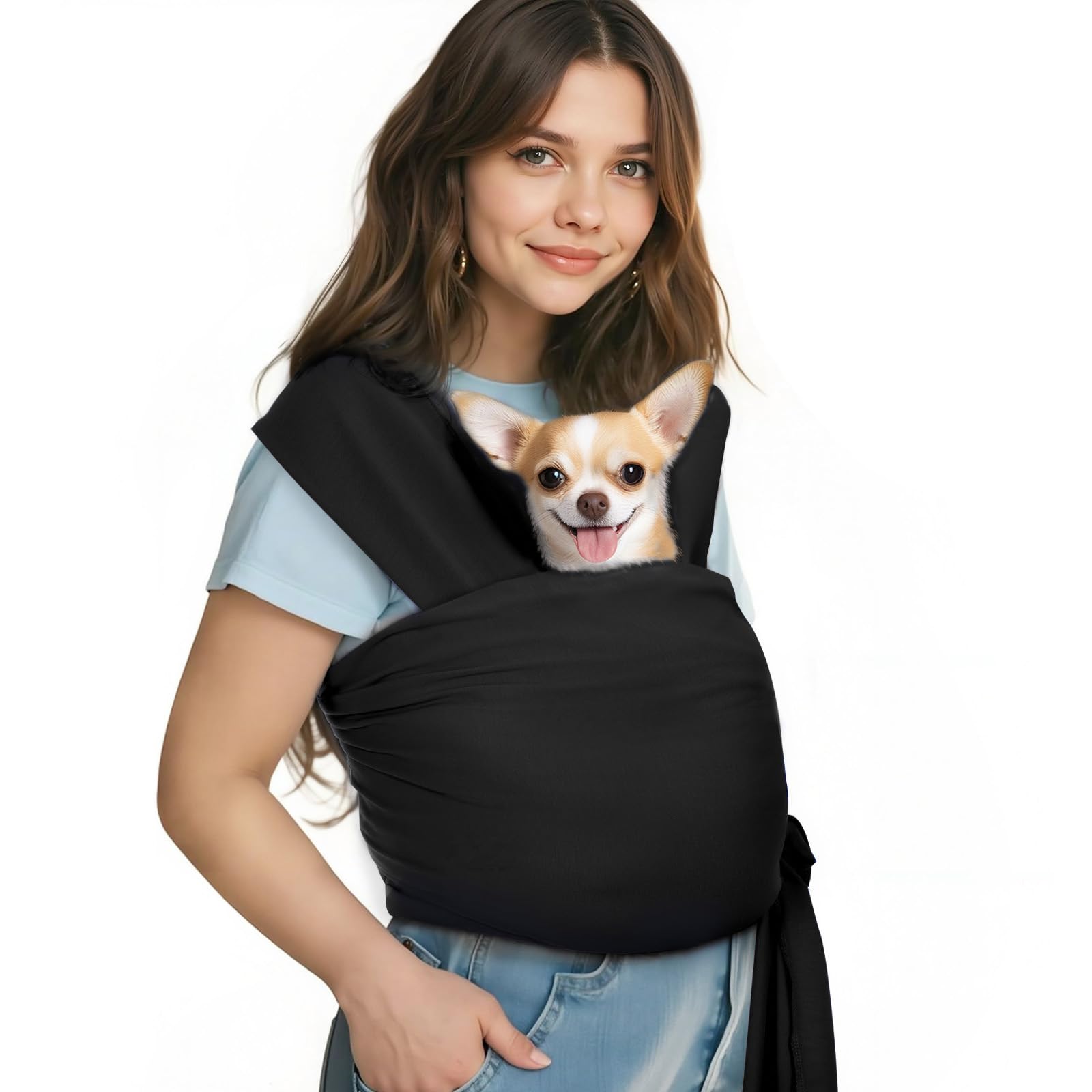 Pawaboo Pet Sling Carrier in Black