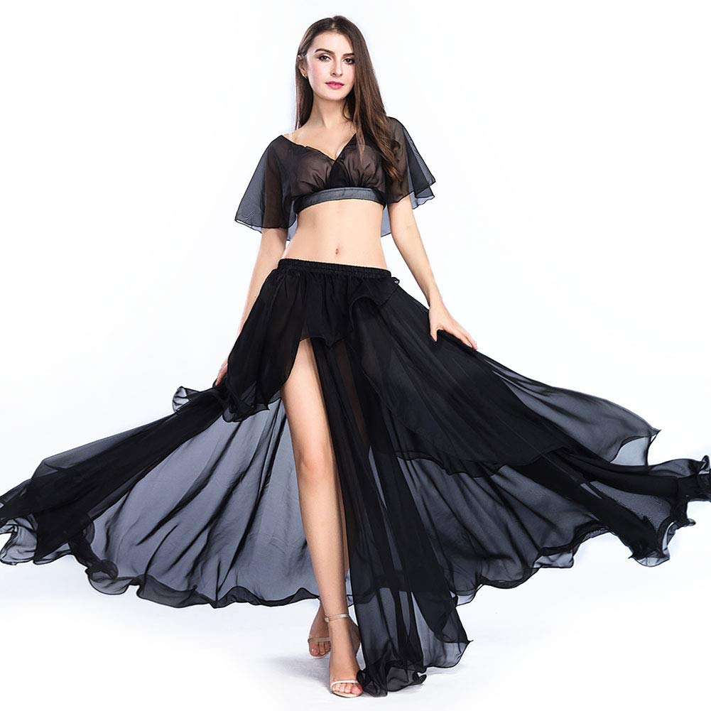 Chiffon belly dance skirt Clearance