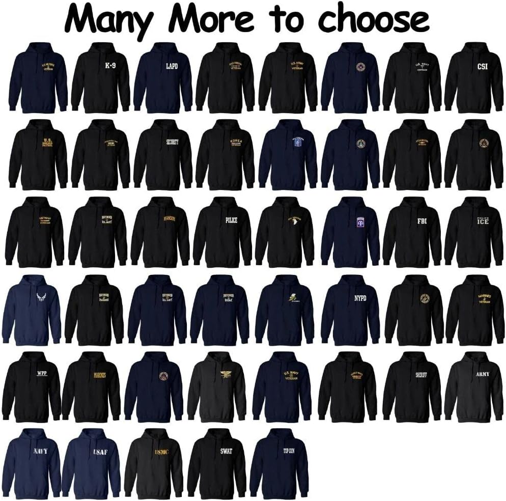 Military Jacket Zipper Zip up Hoodie VIETNAM VETERAN RIBBON