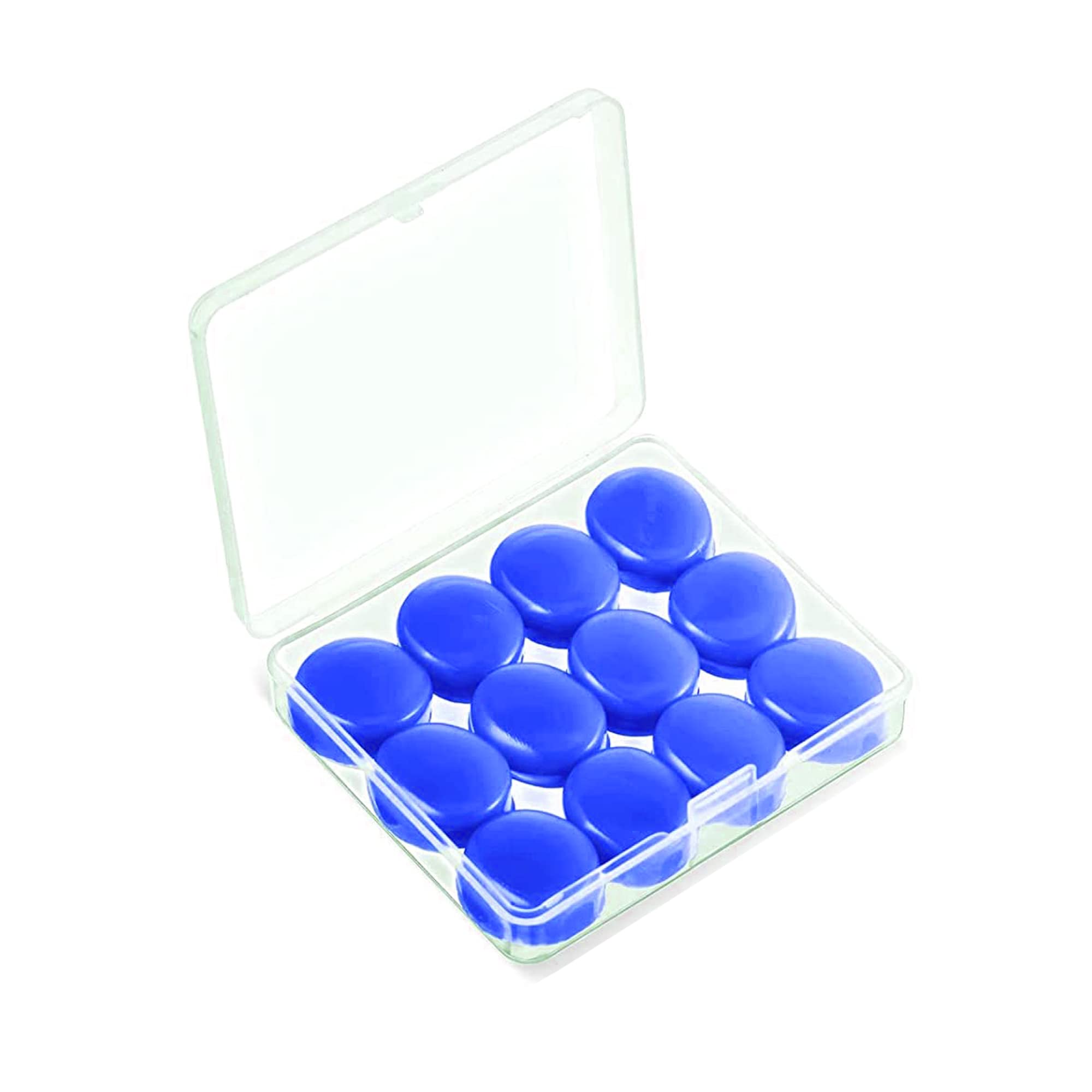 Soft Reusable Moldable Silicone Noise Cancelling Earplugs, Sound Blocking,Earplugs with Case for Swimming, Concert (Dark Blue (6 Pair))-image-8