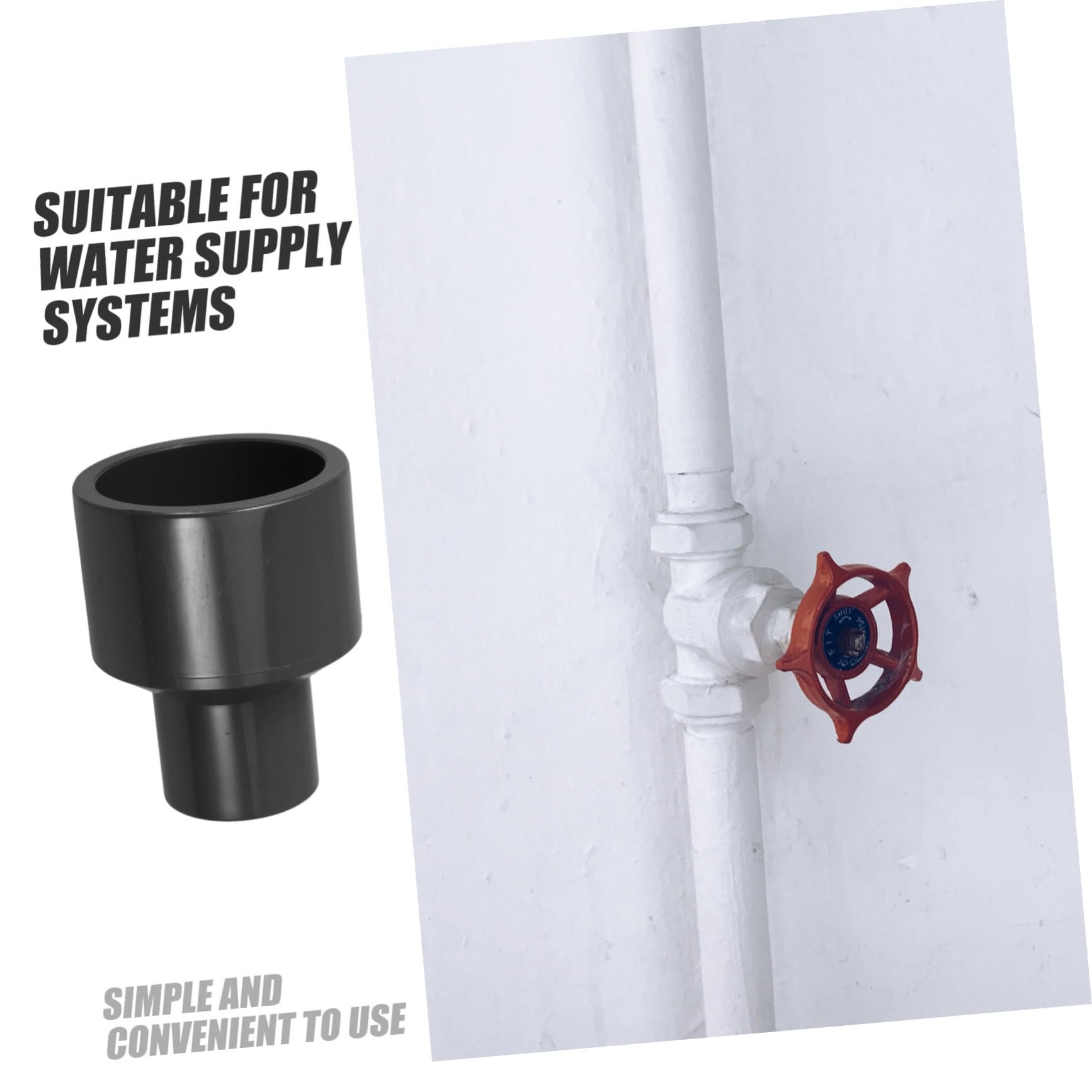 Conector Reductor de Pvc Sch80, 10 Piezas, para Tubería Química, Instalación Rápida, Resistente a Alta Presión, Fontanería y Jardín