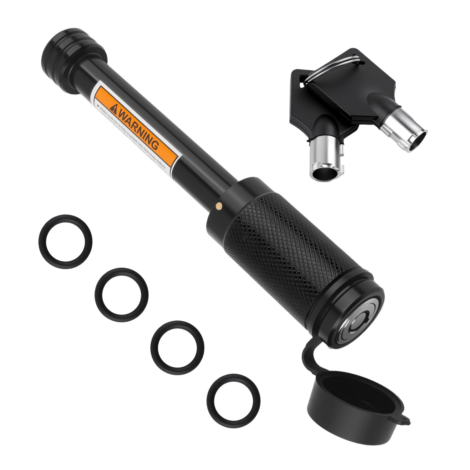 Photo 1 of 1 Set Trailer Hitch Pin Lock,5/8" Dia×3.5" Long Locking Hitch Pins for 2 inch Receiver/2.5 Inch Receiver,Anti-Theft Tow Hitches Locks with Keys and O-Rings for Trailers Trucks