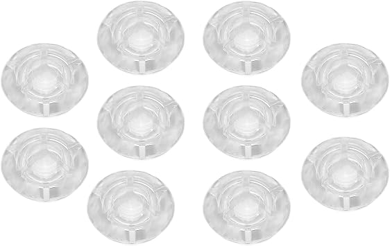 Guitar Effects Pedal Footswitch Toppers, 10Pcs Footswitch Toppers Clear Transparent Universal for Guitar Effects Pedal Accessories, Assist, correct