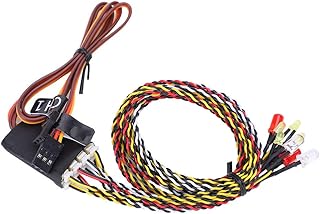 SUNGOOYUE RC LED Lights Kit, Universal 8 LED Light Kit Model Accessory for SCX10 TRX4 D90 1/10 1/8 RC Crawler Car