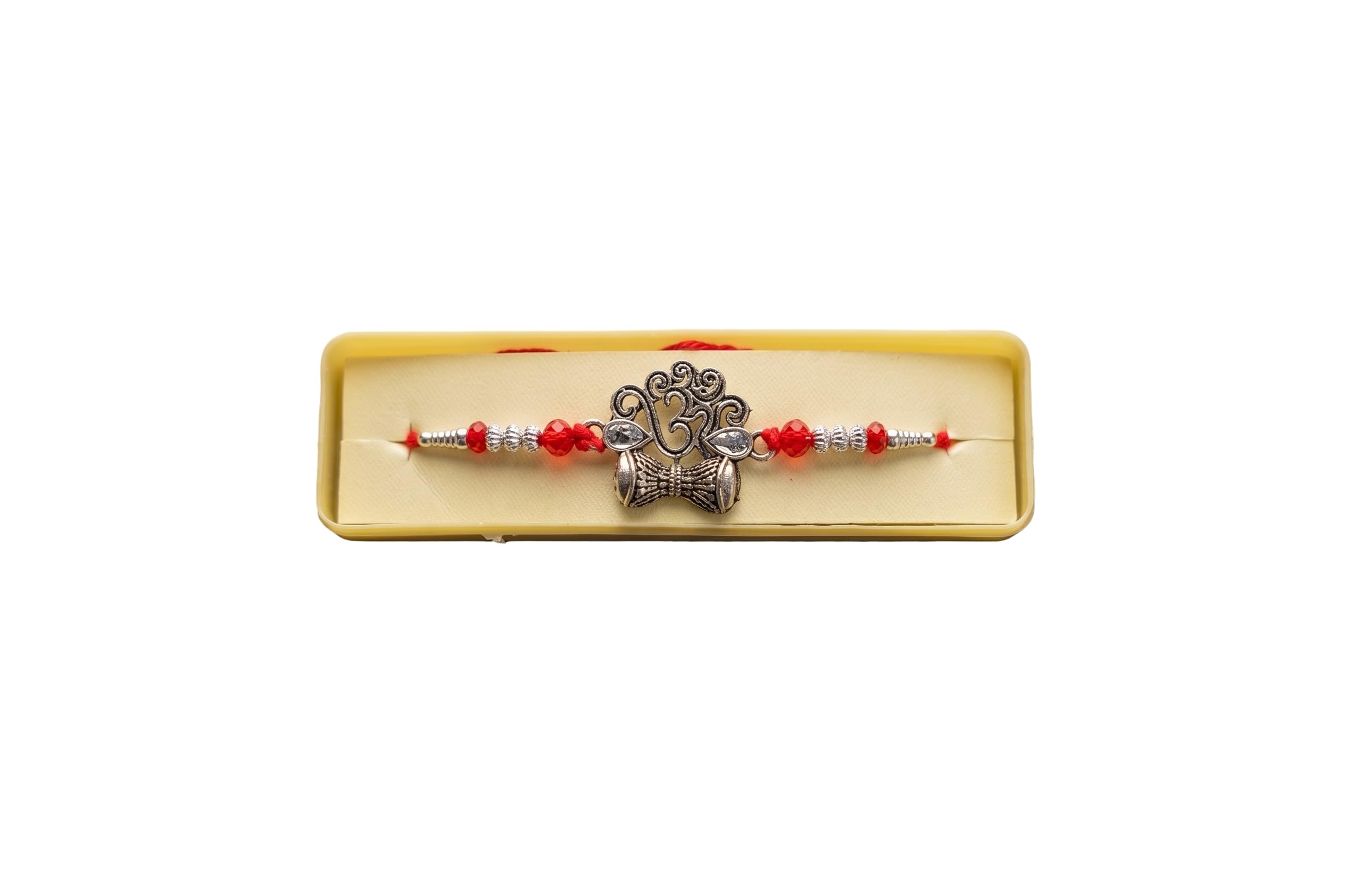 Premium Lord Shiva's Damru & Om Designer Rakhi-image-49