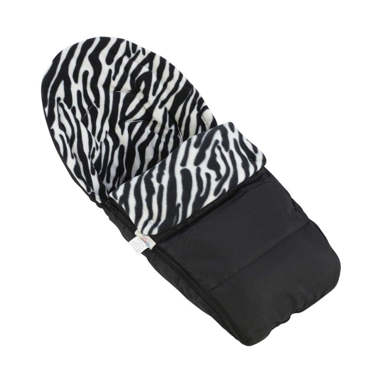 Animal Print Car Seat Footmuff/Cosy Toes Compatible with Kids Kargo Duel - Zebra