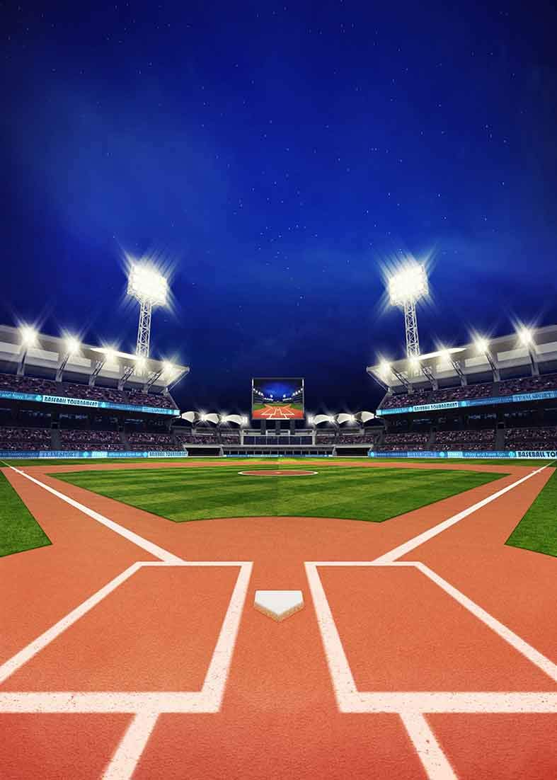 Buy Tirrito Baseball Stadium Backdrop 5x7ft Ballpark Auditorium Light