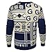 FOCO Georgetown Patches Ugly Crew Neck Sweater Double Extra Large