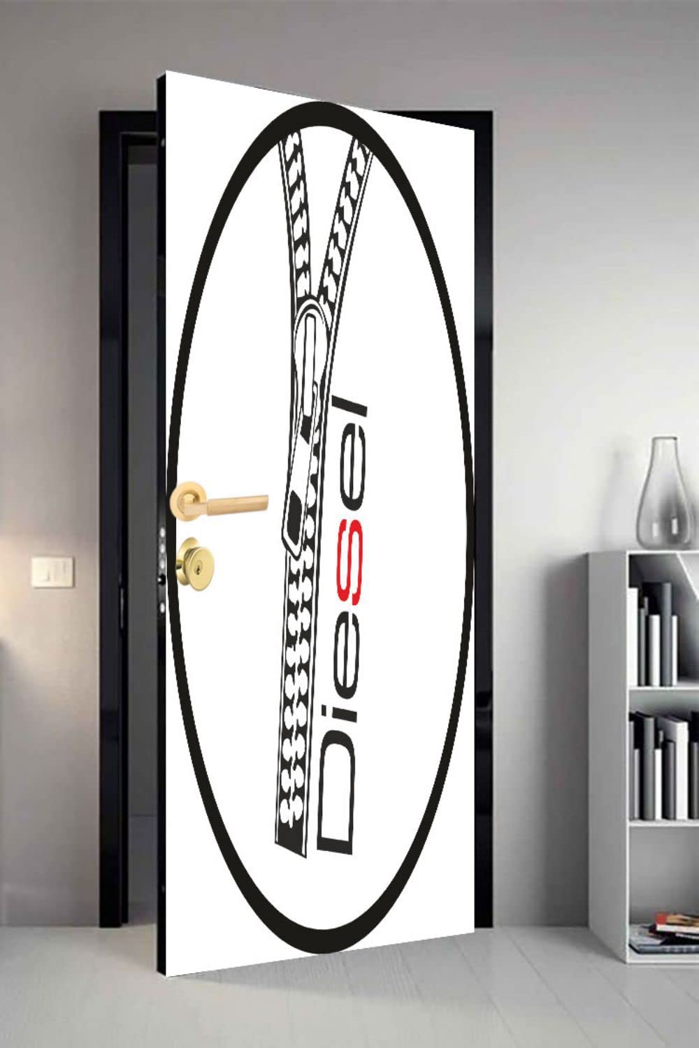 Qth Line Art Dor-1831 Design Door Sticker