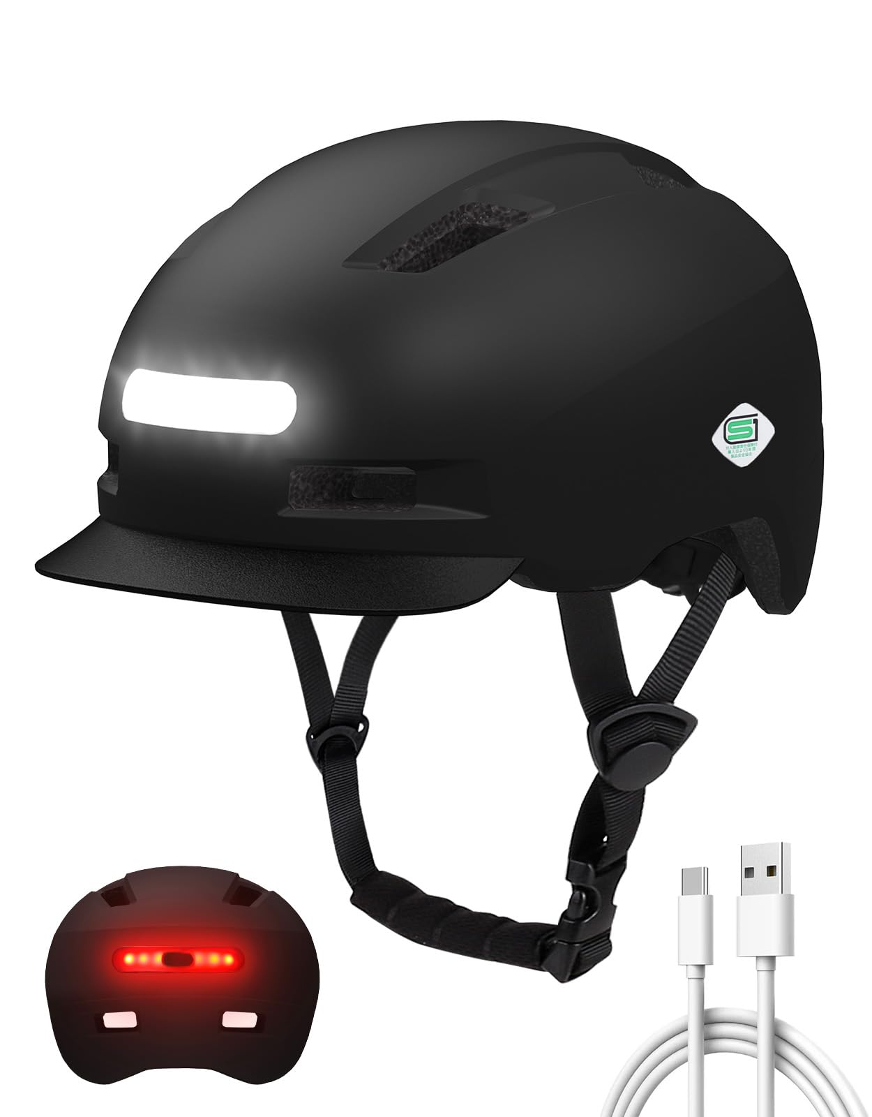 Amazon | Shinmax 自転車 ヘルメット SG規格 大人子供兼用 JAPAN